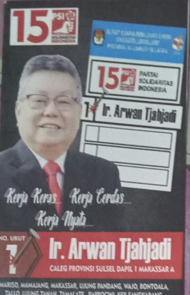 Caleg provinsi dari partai PSI Ir. Arwan Tjahyadi adalah sosok Dermawan dan berjiwa sosialMakassar, 12 -01-2024