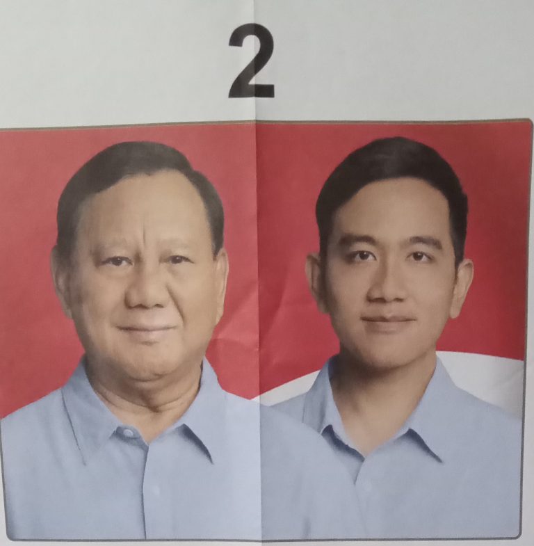 Hasil Quick Count Pilpres 2024 dari Politika research consulting hingga pukul 15:10 menunjukkan pasangan calon Presiden dan calon Wakil Presiden dari kubu 02, Prabowo Subianto dan Hari rabu 14/2/2024