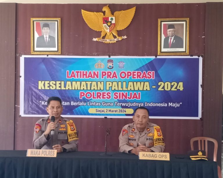 Jelang Ops Keselamatan Pallawa 2024, Polres Sinjai Melaksanakan Latihan Pra Operasi.*