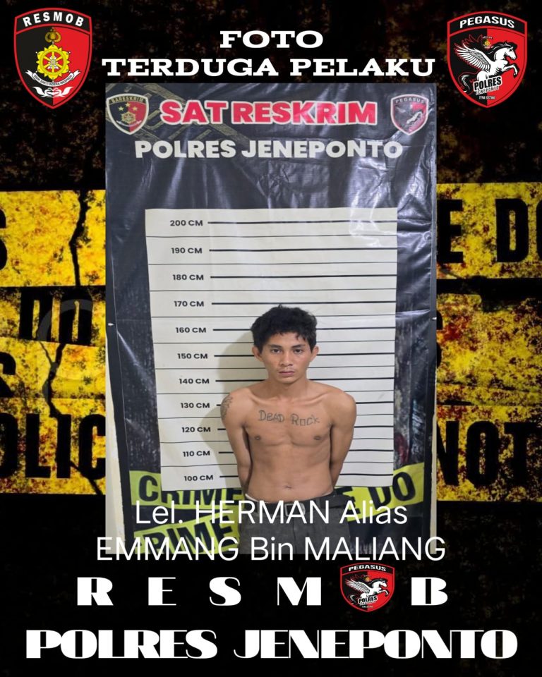 Sat Reskrim Polres Jeneponto Berhasil Mengungkap Pencurian 6 (Enam) Unit Handphone di Kantor SPBU Allu Kabupaten Jeneponto