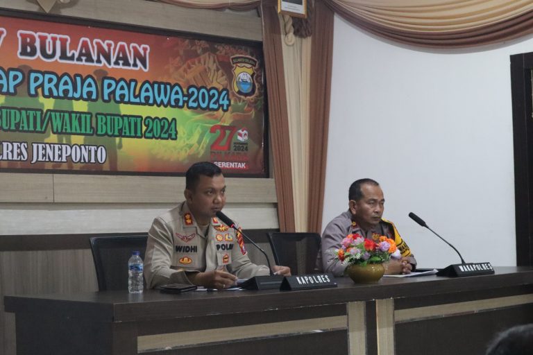 Kapolres Jeneponto Tekankan Intensifikasi Patroli Antisipasi Pilkada