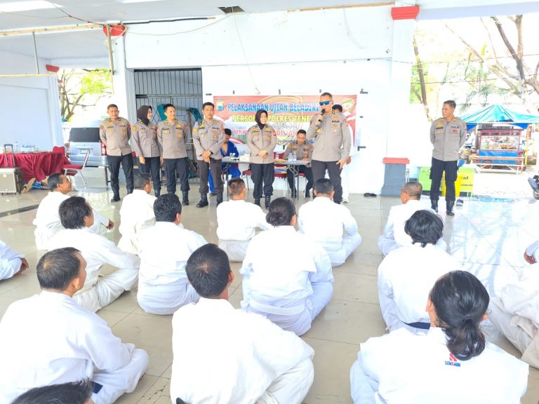 28 Personel Polres Jeneponto Ikuti Ujian Beladiri Naik Pangkat Periode 1 Januari 2025