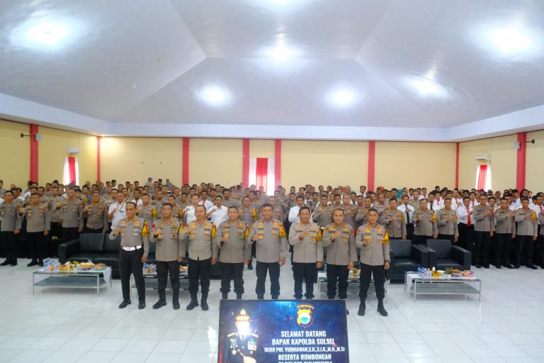 Kunjungan Kerja Kapolda Sulsel di Polres Bulukumba