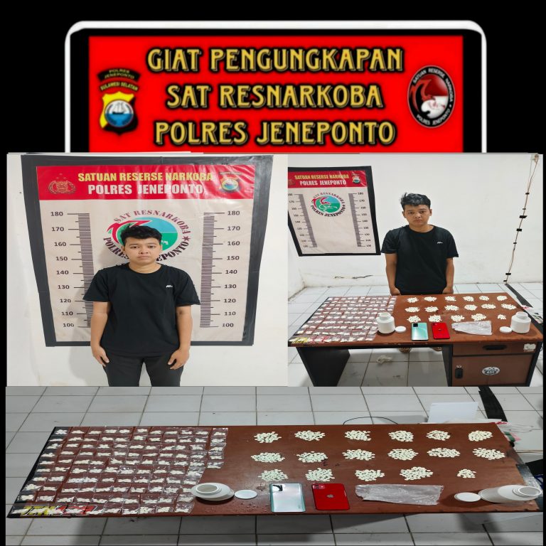Polres Jeneponto Berhasil Ungkap Peredaran Obat Terlarang dalam Operasi Antik 2025