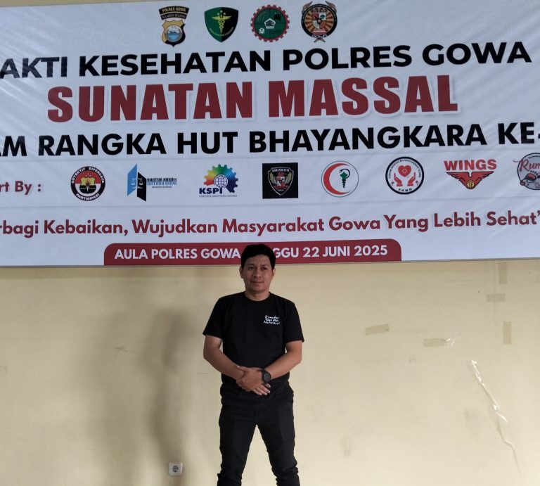 Polres Gowa Gelar Sunatan Massal Meriahkan HUT Bhayangkara ke-79 Gowa,