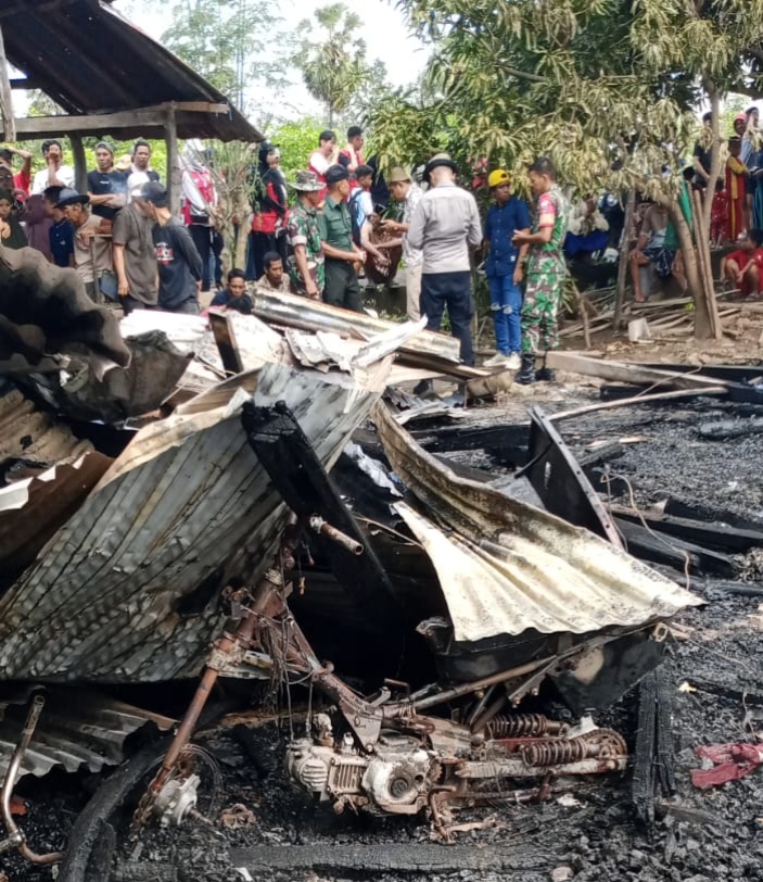 Musibah Kebakaran di Jeneponto, Satu Rumah Warga Hangus Rata dengan Tanah