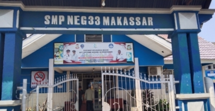 Dedikasi dan kerja keras SMP Negeri 33 kota. Makassar .