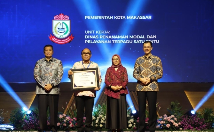 Di Era Kepemimpinan Munafri, Pertama Kali DPM-PTSP Makassar Sabet WBK dari KemenPAN-RB