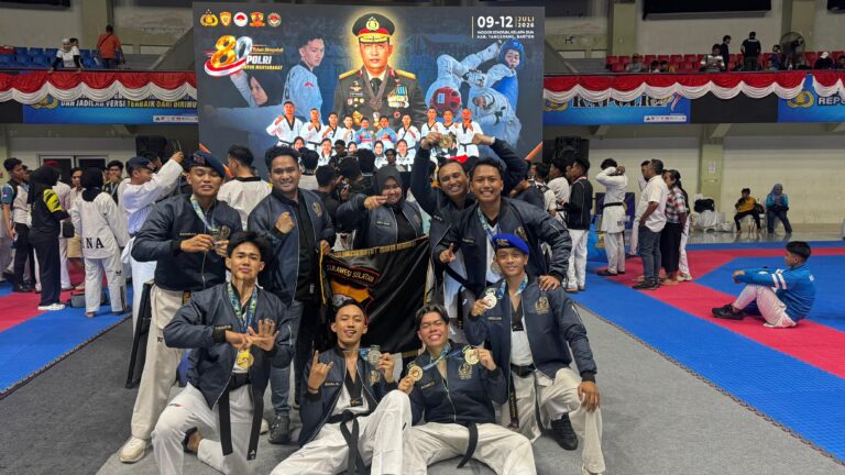 Kontingen Taekwondo Polda Sulsel Raih 9 Medali pada Kejuaraan Kapolri Cup Banten 2026