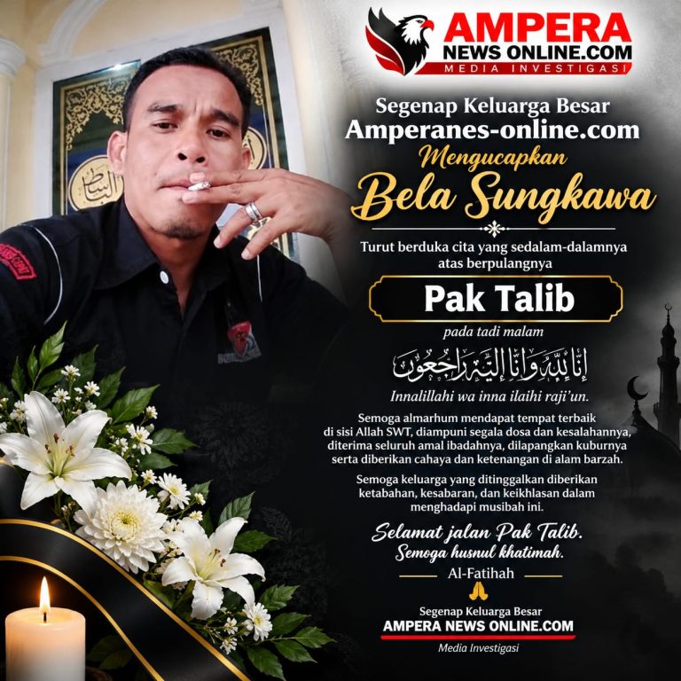 Tangis dan Doa Mengiringi Kepergian Pak Talib, Ampera News Online Sampaikan Belasungkawa